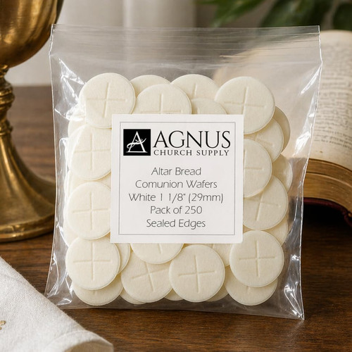Altar bread white 8 - white, 1/8''