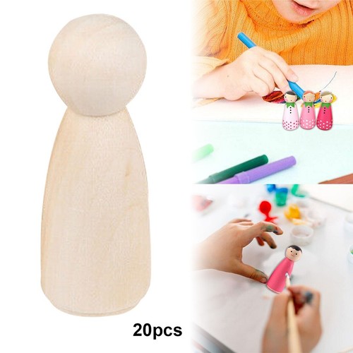 20x65mm wooden doll peg people - wooden,
