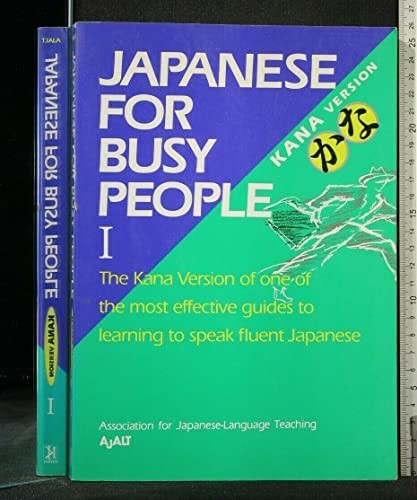 Japanese for busy people kana - japanese,