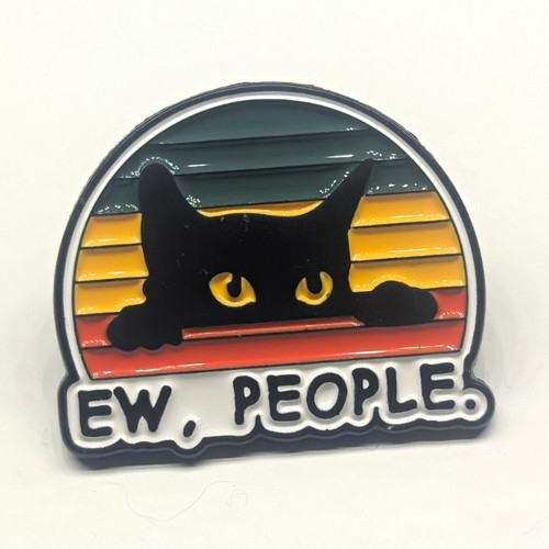 People black cat novelty - "ew,,